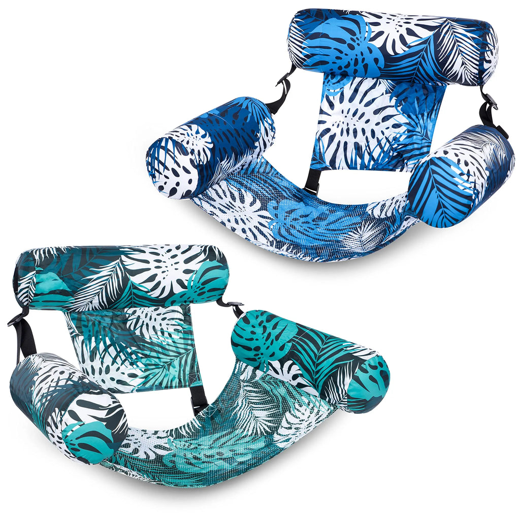 Inflatable Pool Floats Adult, 2 Packs / 1 Pack Floating Lounge Chairs , Blow up Pool Noodles for Adult Heavy Duty, Floating Chair for Party Summer Water Beach Lake Fun