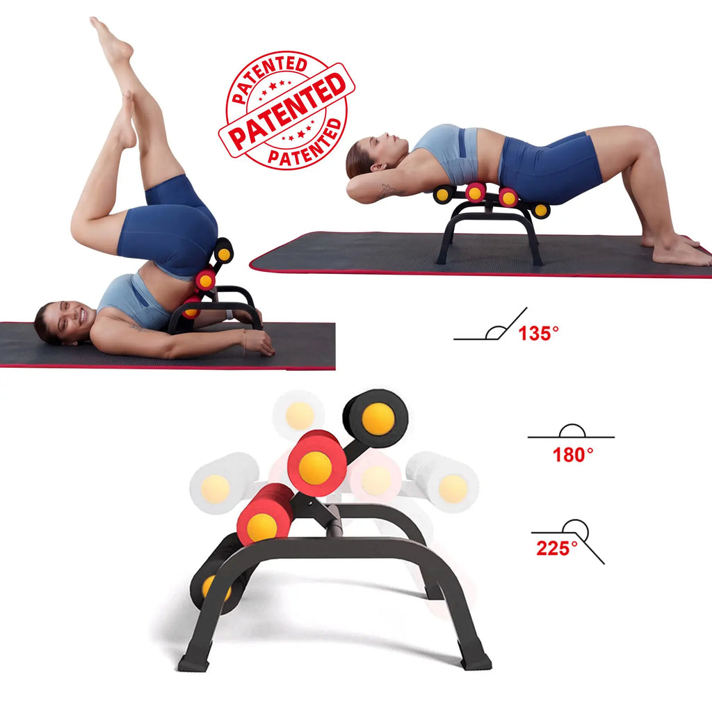 Mini Inversion & Glutes Trainer Machine, Waist & Back Exercise Equipment for Lower Back Relief & Relaxation