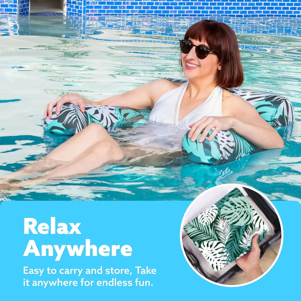Inflatable Pool Floats Adult, 2 Packs / 1 Pack Floating Lounge Chairs , Blow up Pool Noodles for Adult Heavy Duty, Floating Chair for Party Summer Water Beach Lake Fun
