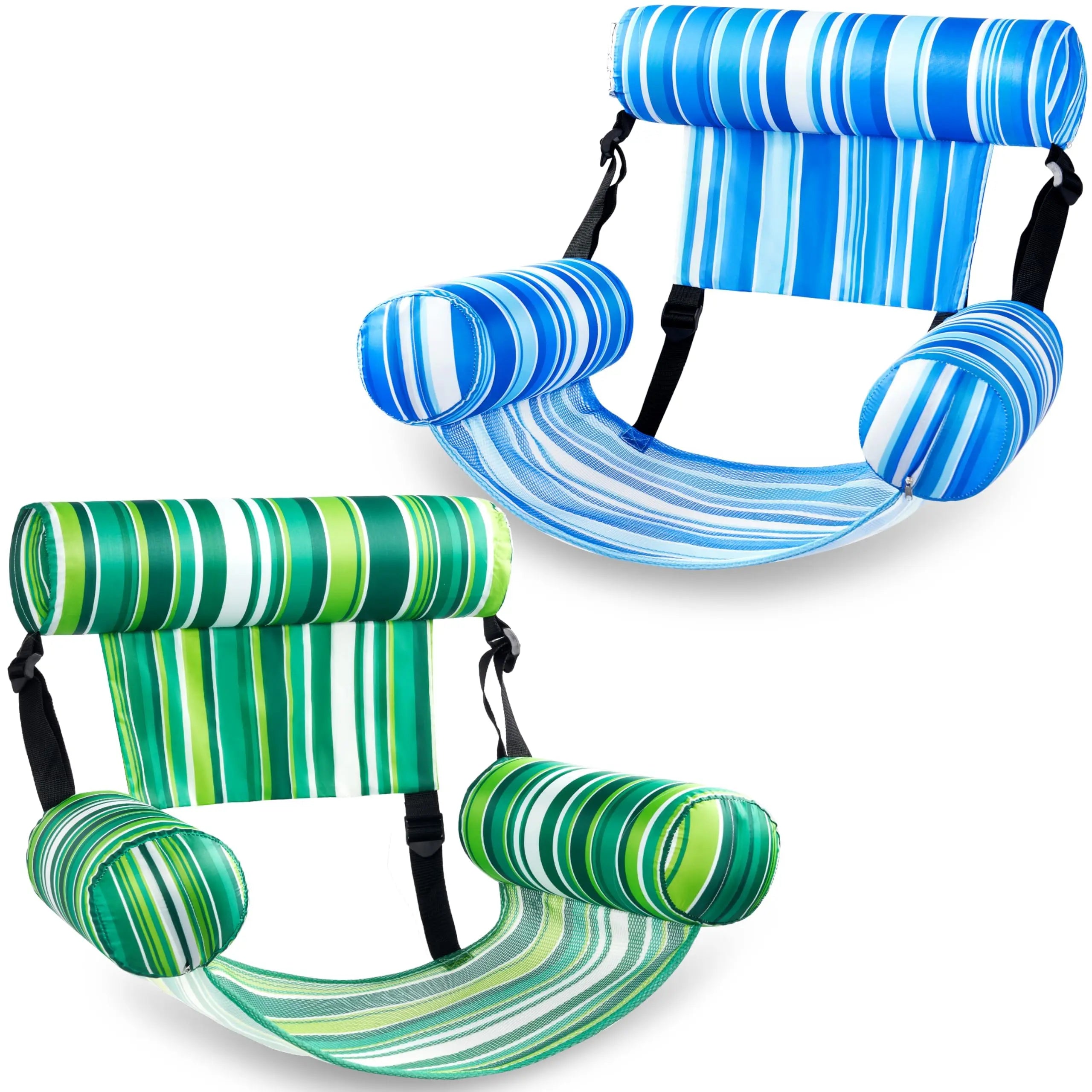 Inflatable Pool Floats Adult, 2 Packs / 1 Pack Floating Lounge Chairs , Blow up Pool Noodles for Adult Heavy Duty, Floating Chair for Party Summer Water Beach Lake Fun