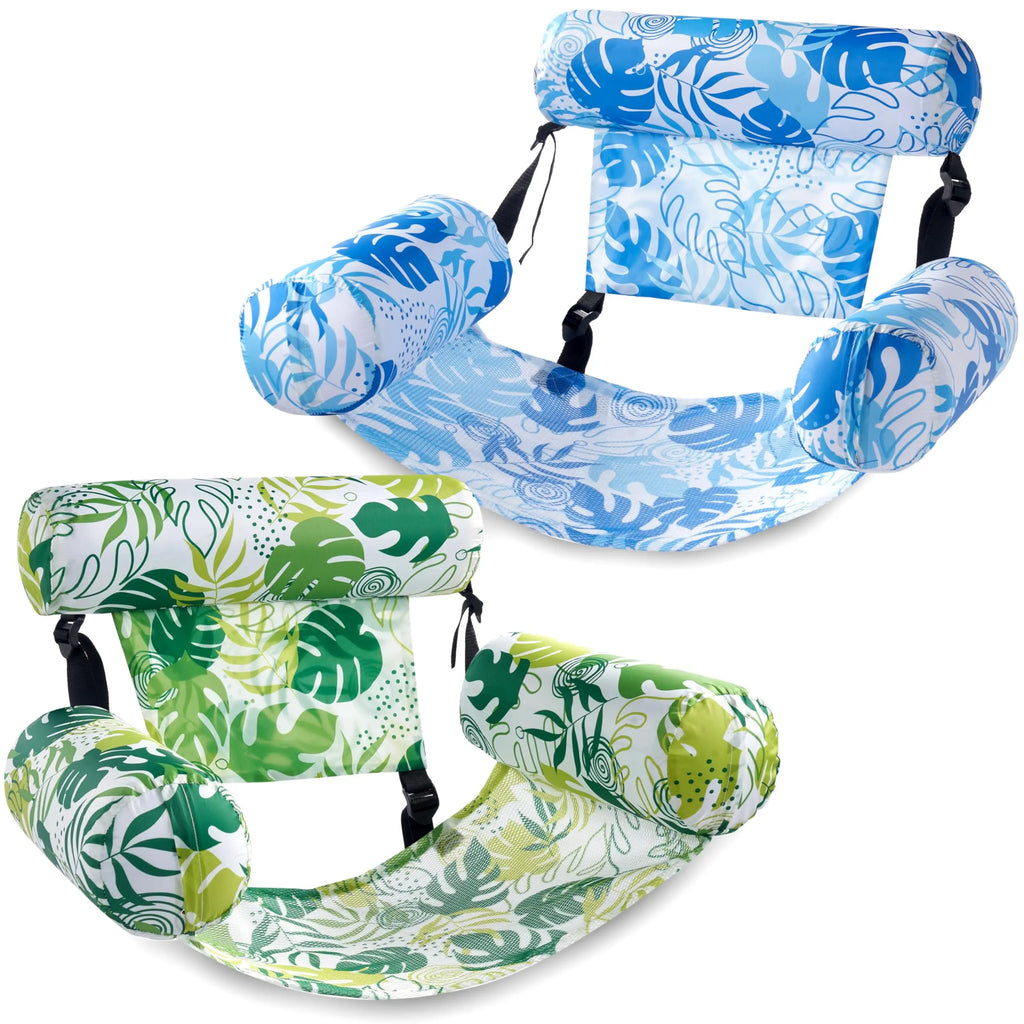 Inflatable Pool Floats Adult, 2 Packs / 1 Pack Floating Lounge Chairs , Blow up Pool Noodles for Adult Heavy Duty, Floating Chair for Party Summer Water Beach Lake Fun