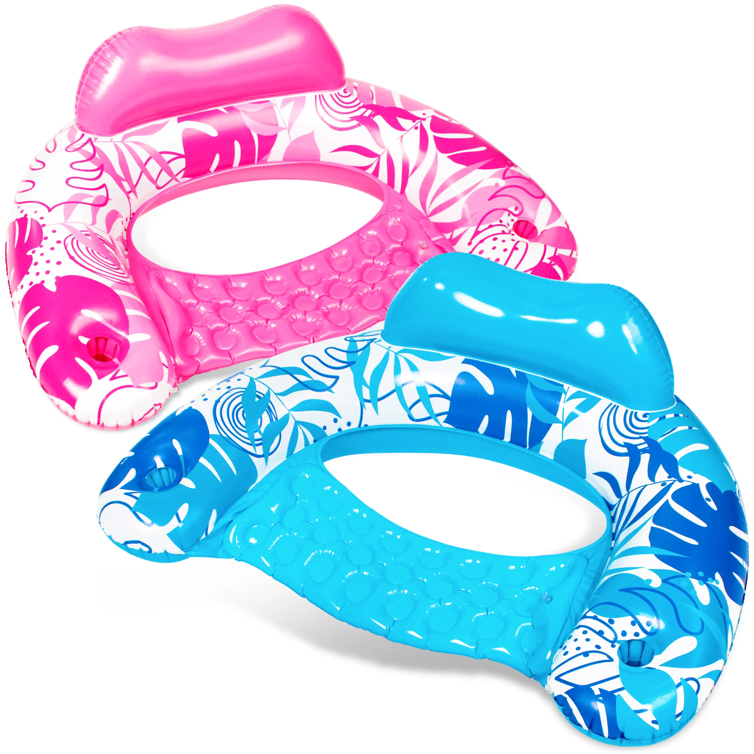 Inflatable Pool Floats Adult, 2 Packs / 1 Pack Floating Lounge Chairs , Blow up Pool Noodles for Adult Heavy Duty, Floating Chair for Party Summer Water Beach Lake Fun