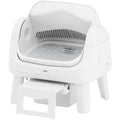 Automatic Open-Top Cat Litter Box with Self-Cleaning, Easy Front Entry & Triple Safety Protection